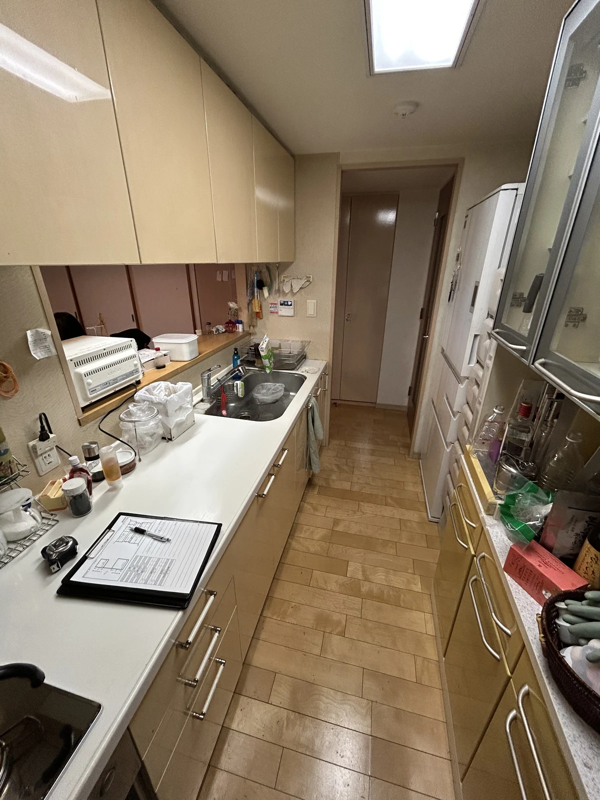 奈良県生駒市で行ったシステムキッチン交換の施工前写真